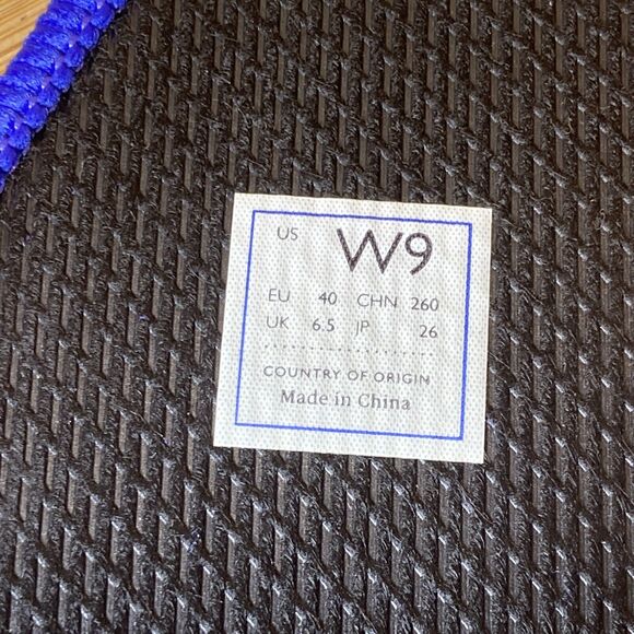 Rothy's The Sneaker Women's Size 9 Slip On Shoes Black Blue Trim - Picture 6 of 8